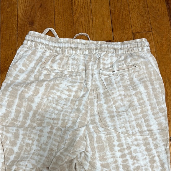 Beige Tie-Dye Linen Pants - Picture 4 of 4